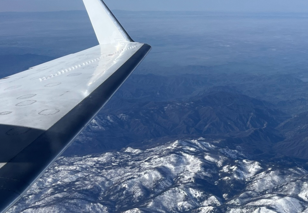 Aerial airplane image or an image of UAVSAR data